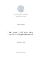 prikaz prve stranice dokumenta Identitet žena u hrvatskim ženskim časopisima devedesetih godina