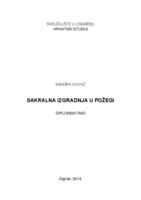 prikaz prve stranice dokumenta Sakralna izgradnja u Požegi