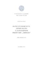 prikaz prve stranice dokumenta Ratio studiorum v. Operis ratio u Zamanjinom prijevodu Odiseje