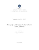 prikaz prve stranice dokumenta Percepcija oglašavanja u tradicionalnim i novim medijima