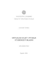 prikaz prve stranice dokumenta Virtualni svijet i pitanje otuđenosti mladih