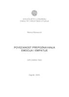 prikaz prve stranice dokumenta Povezanost prepoznavanja emocija i empatije