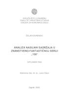 prikaz prve stranice dokumenta Analiza nasilnih sadržaja u znansteno-fantastičnoj seriji "100"