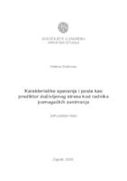 prikaz prve stranice dokumenta Karakteristike spavanja i posla kao prediktor doživljenog stresa kod radnika pomagačkih zanimanja