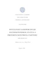 prikaz prve stranice dokumenta Povezanost samopercepcije socioekonomskog statusa s preferencijom prema partneru