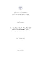 prikaz prve stranice dokumenta Uloga medija u političkoj participaciji mladih