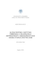 prikaz prve stranice dokumenta Uloga rizičnih i zaštitnih čimbenika u objašnjenju depresivnosti i anksioznosti kod osoba starije životne dobi