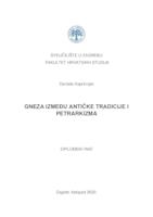 prikaz prve stranice dokumenta Gneza između antičke tradicije i petrarkizma