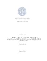 prikaz prve stranice dokumenta Rodna ideologija u medijima. Analiza sadržaja portala "narod.hr" i "index.hr".