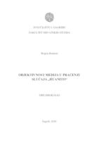 prikaz prve stranice dokumenta Objektivnost medija u praćenju slučaja "Huanito"