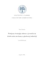 prikaz prve stranice dokumenta Primjena strategija odnosa s javnošću na društvenim mrežama u glazbenoj industriji