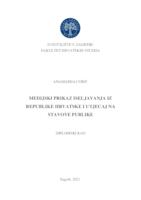 prikaz prve stranice dokumenta Medijski prikaz iseljavanja iz Republike Hrvatske i njegov utjecaj na stavove publike