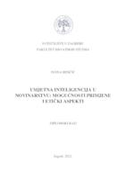 prikaz prve stranice dokumenta Umjetna inteligencija u novinarstvu: mogućnosti primjene i etički aspekti