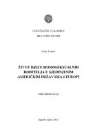 prikaz prve stranice dokumenta Život djece homoseksualnih roditelja u Sjedinjenim Američkim Državama i Europi