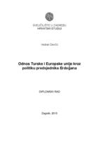 prikaz prve stranice dokumenta Odnos Turske i Europske Unije kroz politiku predsjednika Erdogana