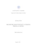 prikaz prve stranice dokumenta Heuristik dostupnosti i averzija prema gubitku