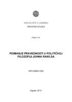 prikaz prve stranice dokumenta Poimanje pravednosti u političkoj filozofiji Johna Rawlsa