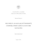 prikaz prve stranice dokumenta Self-help: analiza ključnih riječi i tehnika persuazije na YouTube kanalima