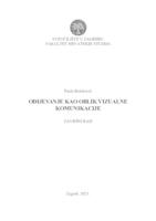 prikaz prve stranice dokumenta Odijevanje kao oblik vizualne komunikacije