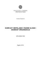 prikaz prve stranice dokumenta Konflikt obiteljske i radne uloge i odanost organizaciji