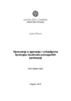 prikaz prve stranice dokumenta Vjerovanja o spavanju i cirkadijurna tipologija studenata pomagačkih zanimanja