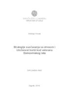 prikaz prve stranice dokumenta Strategije suočavanja sa stresom i izloženost borbi kod veterana Domovinskog rata