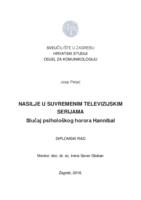 prikaz prve stranice dokumenta Nasilje u suvremenim televizijskim serijama: Slučaj psihološkog horora Hannibal