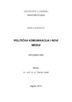 prikaz prve stranice dokumenta Politička komunikacija i novi mediji