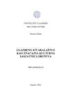 prikaz prve stranice dokumenta Glazbeno stvaralaštvo kao značajna kulturna sastavnica društva