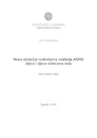 prikaz prve stranice dokumenta neka obilježja roditeljstva roditelja ADHD djece i djece oštećena vida