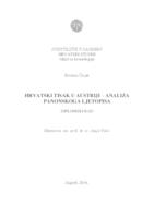 prikaz prve stranice dokumenta Hrvatski tisak u Austiji - Analiza panonskog ljetopisa