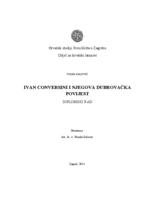 prikaz prve stranice dokumenta Ivan Conversini i njegova "Dubrovačka povijest"