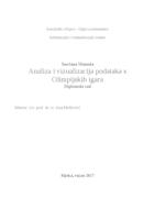 prikaz prve stranice dokumenta ANALIZA I VIZUALIZACIJA PODATAKA S OLIMPIJSKIH IGARA