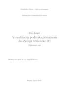 prikaz prve stranice dokumenta Vizualizacija podataka primjenom JavaScript biblioteke D3