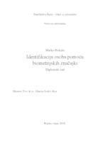 prikaz prve stranice dokumenta Identifikacija osoba pomoću biometrijskih značajki