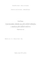 prikaz prve stranice dokumenta Automatska detekcija plivačkih tehnika i analiza plivačkih stilova