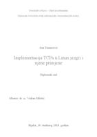 prikaz prve stranice dokumenta Implementacija TCP-a u jezgri Linuxa i njene primjene