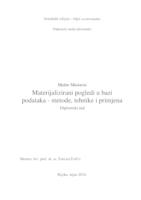 prikaz prve stranice dokumenta MATERIJALIZIRANI POGLEDI U BAZI PODATAKA - METODE, TEHNIKE I PRIMJENA