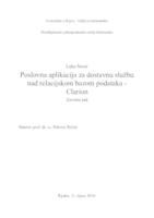 prikaz prve stranice dokumenta Poslovna aplikacija za dostavnu službu nad relacijskom bazom podataka - Clarion