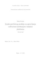 prikaz prve stranice dokumenta Izrada perifernog uređaja za upravljanje softverom korištenjem Arduino platforme