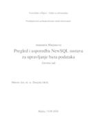 prikaz prve stranice dokumenta Pregled i usporedba NewSQL sustava za upravljanje baza podataka