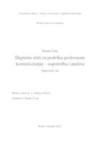 prikaz prve stranice dokumenta Digitalni alati za podršku poslovnom komuniciranju – usporedba i analiza