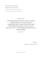 prikaz prve stranice dokumenta Razlike pokazatelja situacijske efikasnosti napada pobjednickih i porazenih rukometnih ekipa i konačnog rezultata utakmica na Europskom prvenstvu 2018. godine u Hrvatskoj