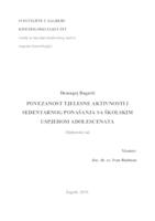 prikaz prve stranice dokumenta Povezanost tjelesne aktivnosti i sedentarnog ponašanja sa školskim uspjehom adolescenata