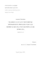 prikaz prve stranice dokumenta NEADEKVATAN SAN I MOTORIČKE SPOSOBNOSTI PREGLED UTJECAJA DEPRIVACIJE SNA UNUTAR POPULACIJE SPORTAŠA
