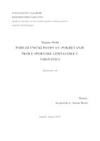 prikaz prve stranice dokumenta PODUZETNIČKI POTHVAT: POKRETANJE ŠKOLE SPORTSKE GIMNASTIKE U VIROVITICI