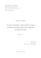 prikaz prve stranice dokumenta ANALIZA OZLJEDA U PRVOJ HRVATSKOJ MUŠKOJ KOŠARKAŠKOJ LIGI TIJEKOM SEZONE 2017/2018