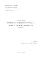 prikaz prve stranice dokumenta TEXT NECK - BOLNI SINDROM VRATA I KORIŠTENJE MOBILNIH UREĐAJA