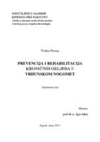 prikaz prve stranice dokumenta Prevencija i rehabilitacija kroničnih ozljeda u vrhunskom nogometu