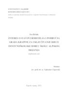 prikaz prve stranice dokumenta Interes i stavovi roditelja s područja grada Krapine za uključivanje djece osnovnoškolske dobi u školu alpskog skijanja